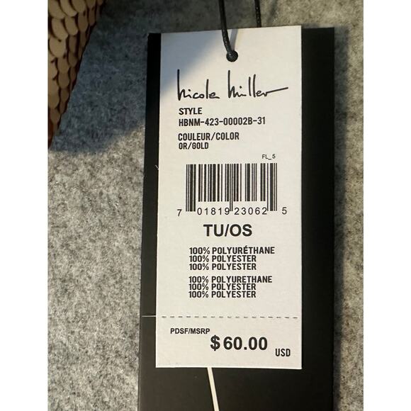 New Nicole Miller Gold Sequin Bag - Picture 2 of 7